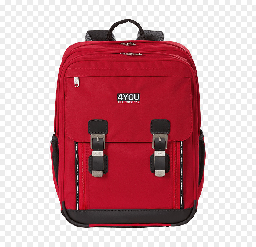 Backpack Red Baggage Satchel PNG