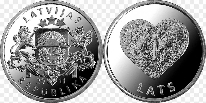 Coin Latvian Lats 5 Numismatics PNG
