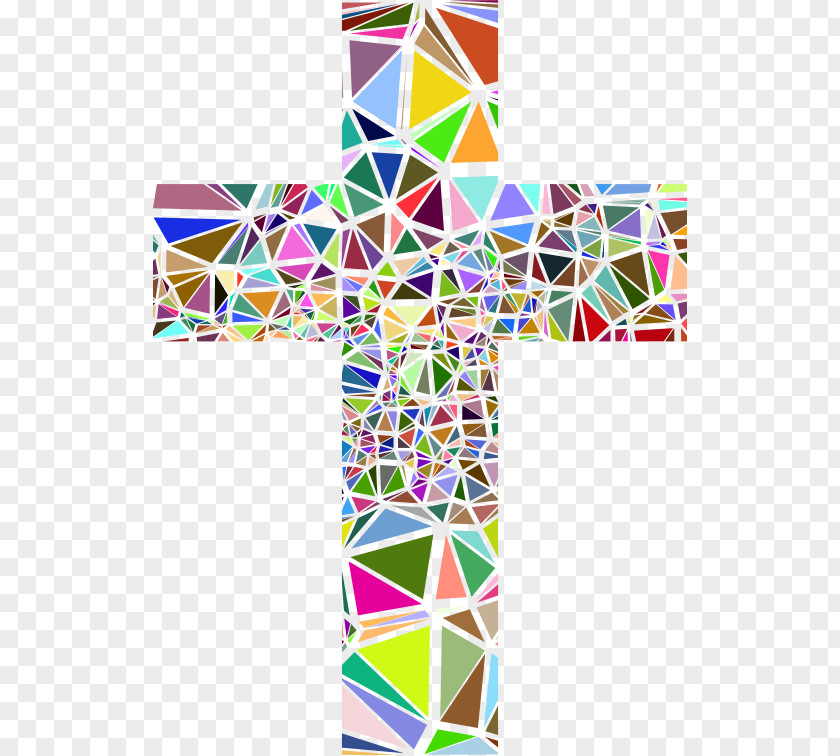Poly Vector Stained Glass Window Clip Art PNG