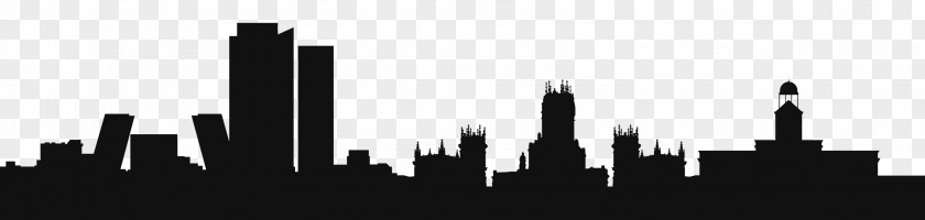Skyline Madrid Silhouette Cityscape PNG