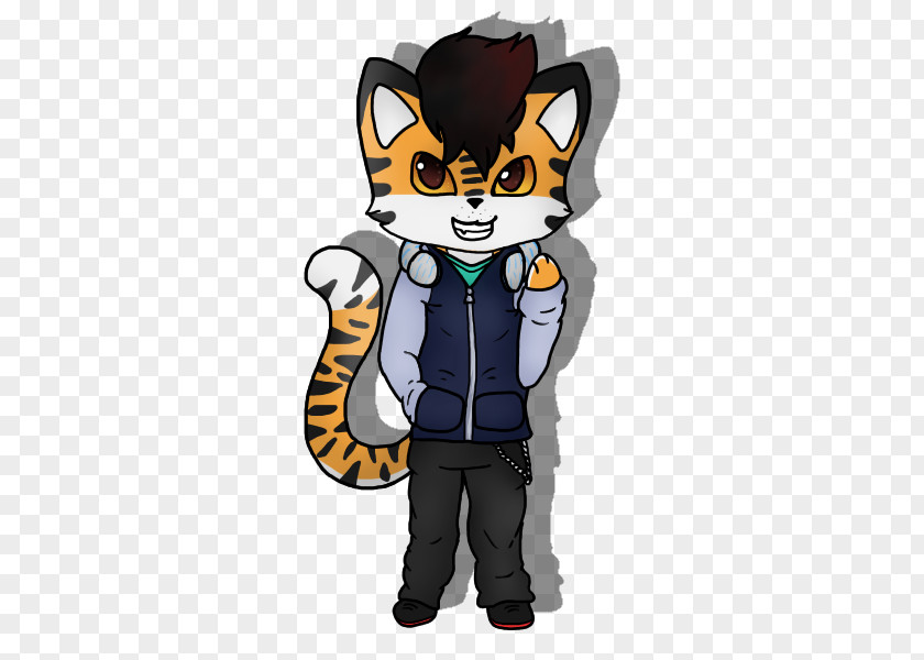 Wolf Furry Cat Cartoon Mascot Character PNG