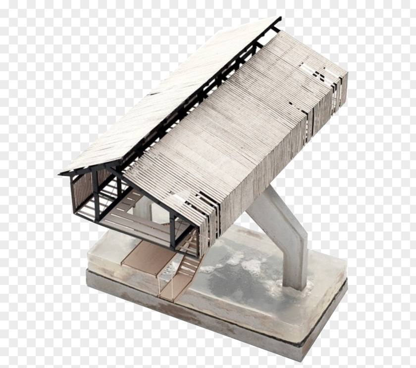 Wood And Concrete Building Model Architecture Architectural Drawing Scale PNG