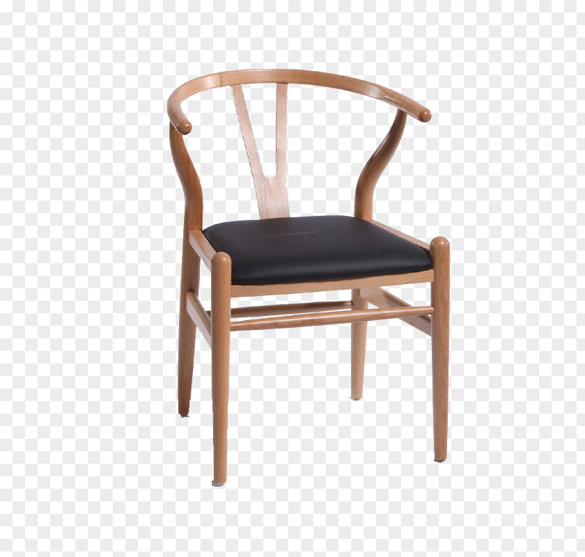 Wood Leather Chair Cushion Table PNG