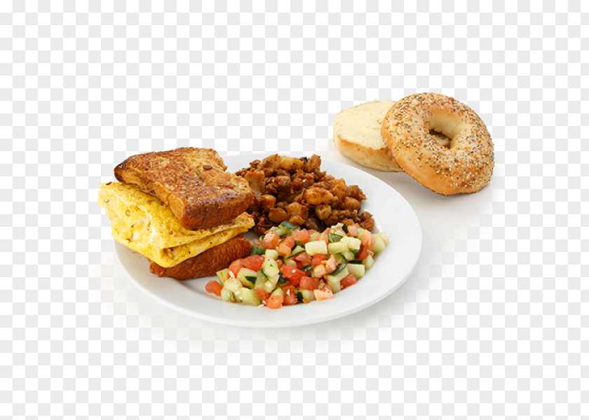 Breakfast Omelette Full Bagel Toast PNG