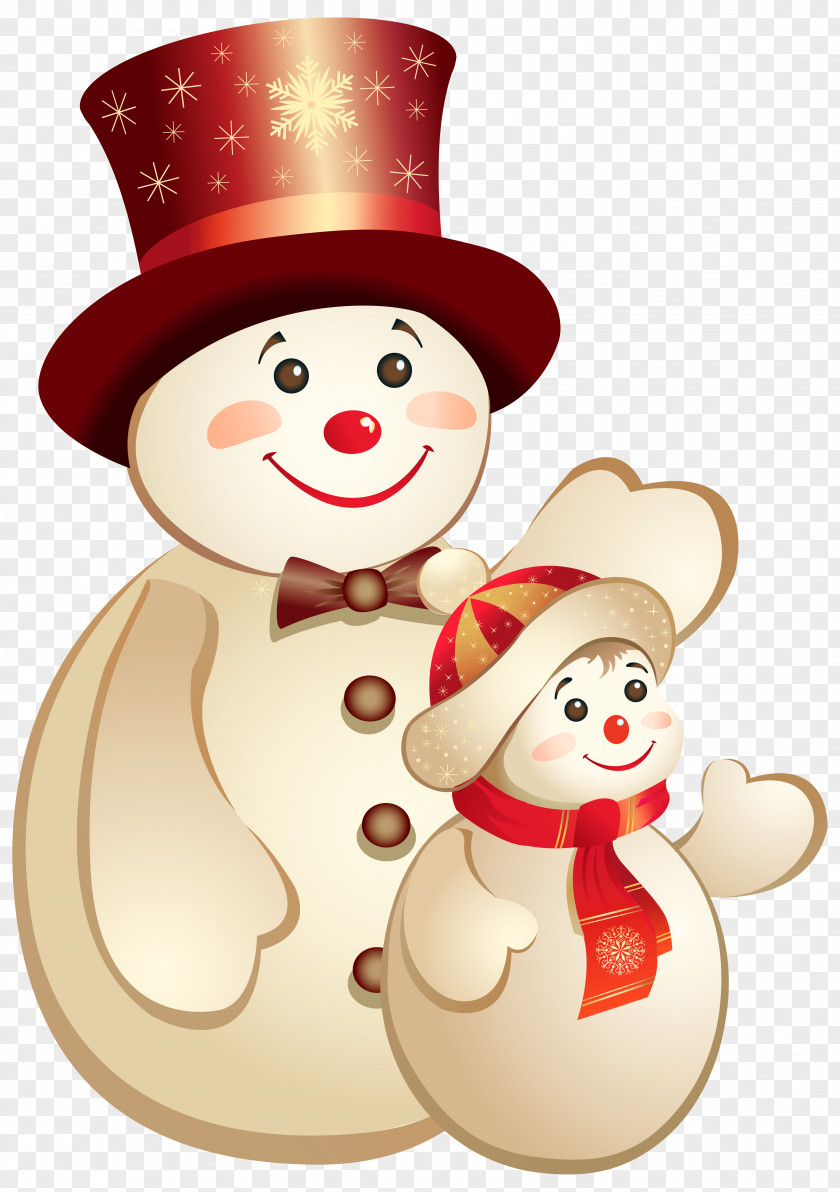 Cute Snowmns PNG Clipart Image New Year's Resolution Christmas Party PNG