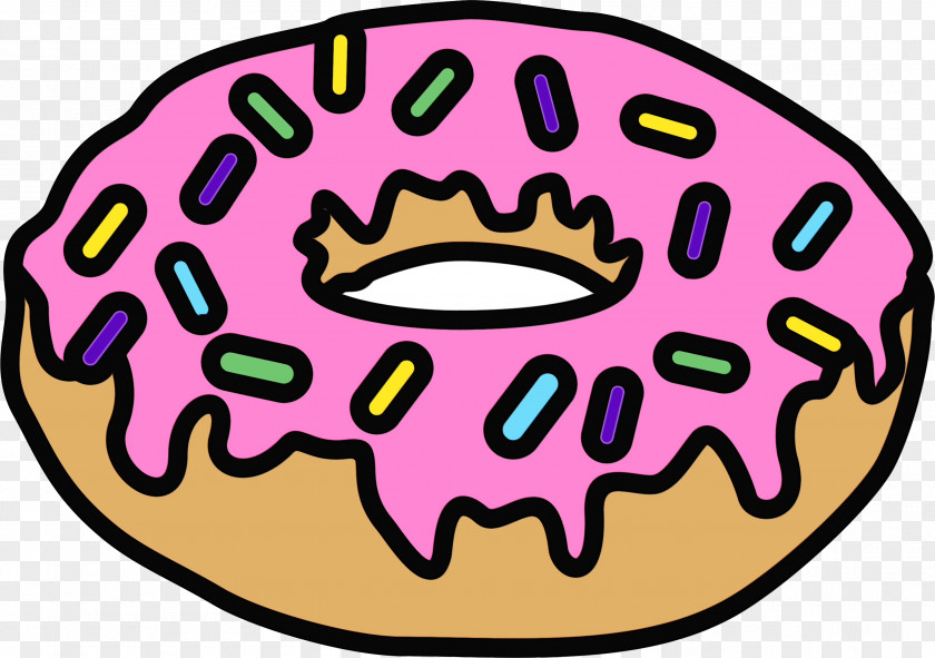 Doughnut Mouth Cafe Background PNG