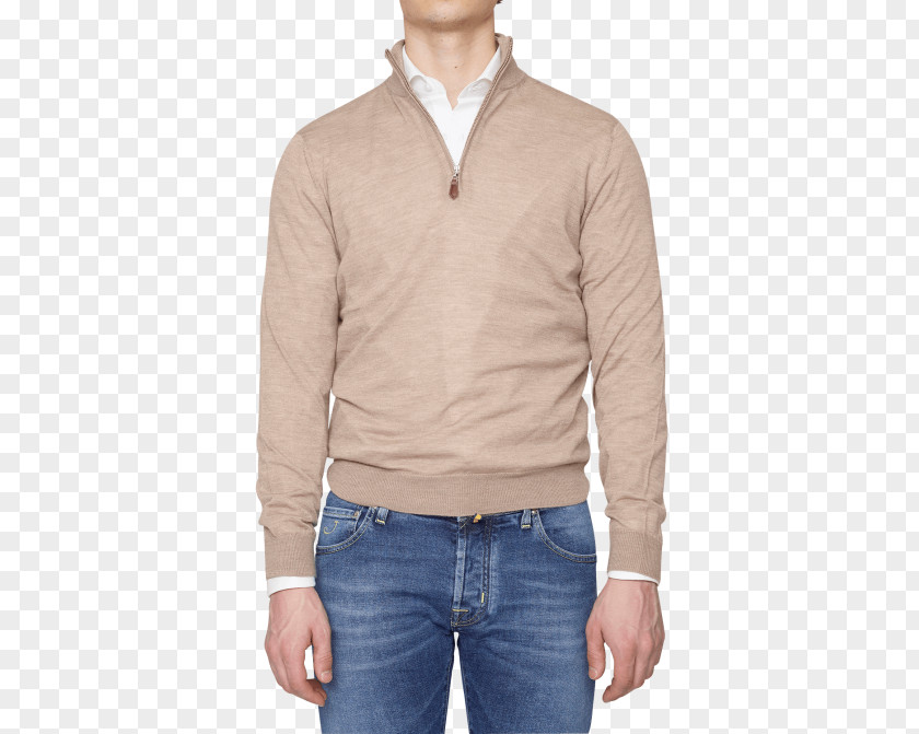 Half Zip Sweater Clothing Crew Neck Sleeve Jacket PNG
