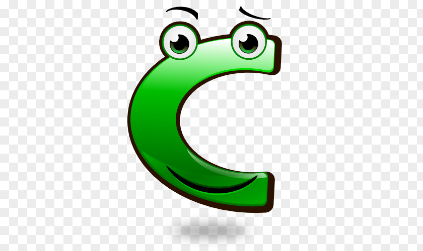 Initials English Alphabet Letter C Smiley PNG