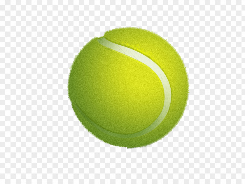 Creative Tennis Ball Green Wallpaper PNG