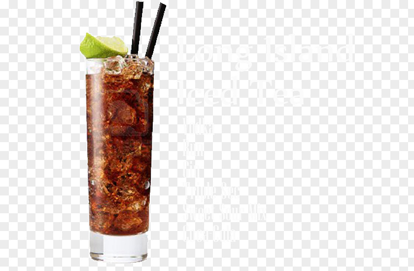 Long Island Ice Tea Rum And Coke Cocktail Coca-Cola Fizzy Drinks PNG