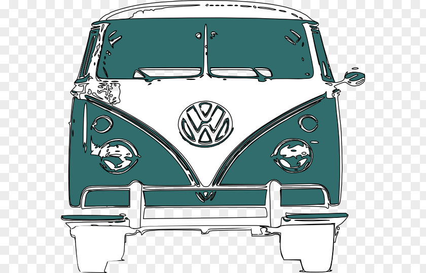 Samba Vector Volkswagen Type 2 Campervans PNG