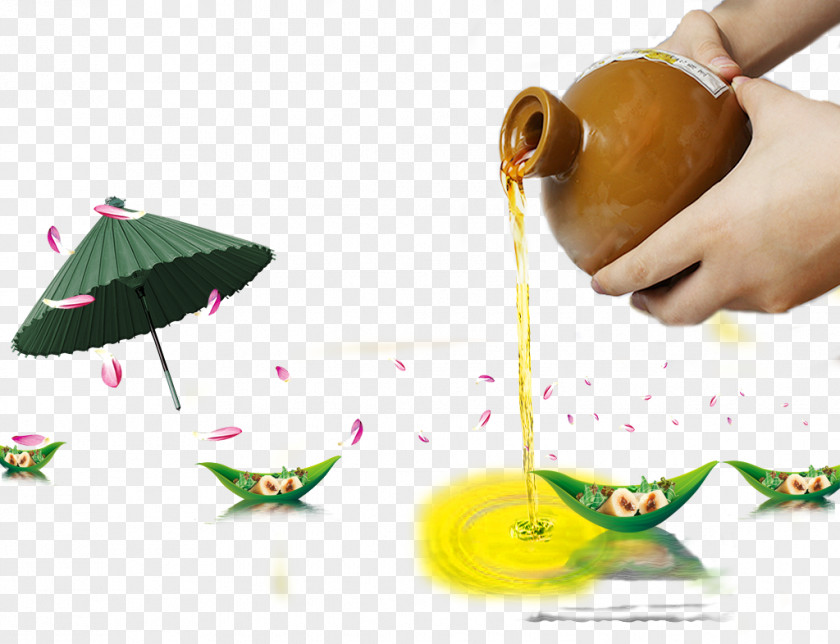 Chinese Style Dumplings Boat Leaves Background Material Zongzi Leaf PNG