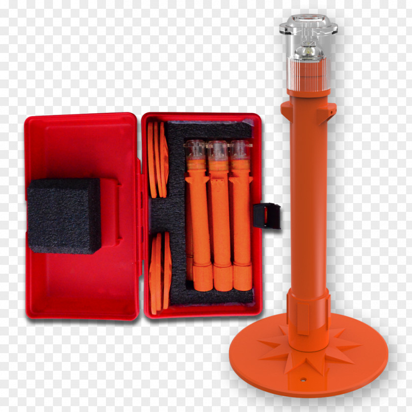 Plastic Battery Holders Light-emitting Diode Light Beam Lighting Orange PNG