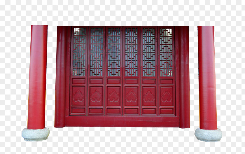 Red Door With Post Download PNG