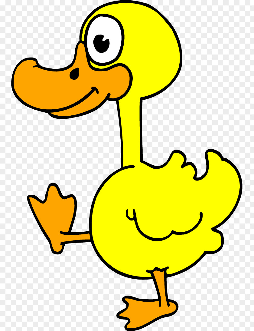 Little Yellow Duck Walking Baby Ducks Rubber Clip Art PNG