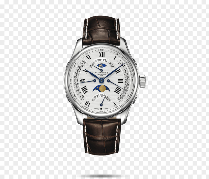 Watch Longines Men's Master Collection L2.673.4.78.3 Strap Chronograph PNG