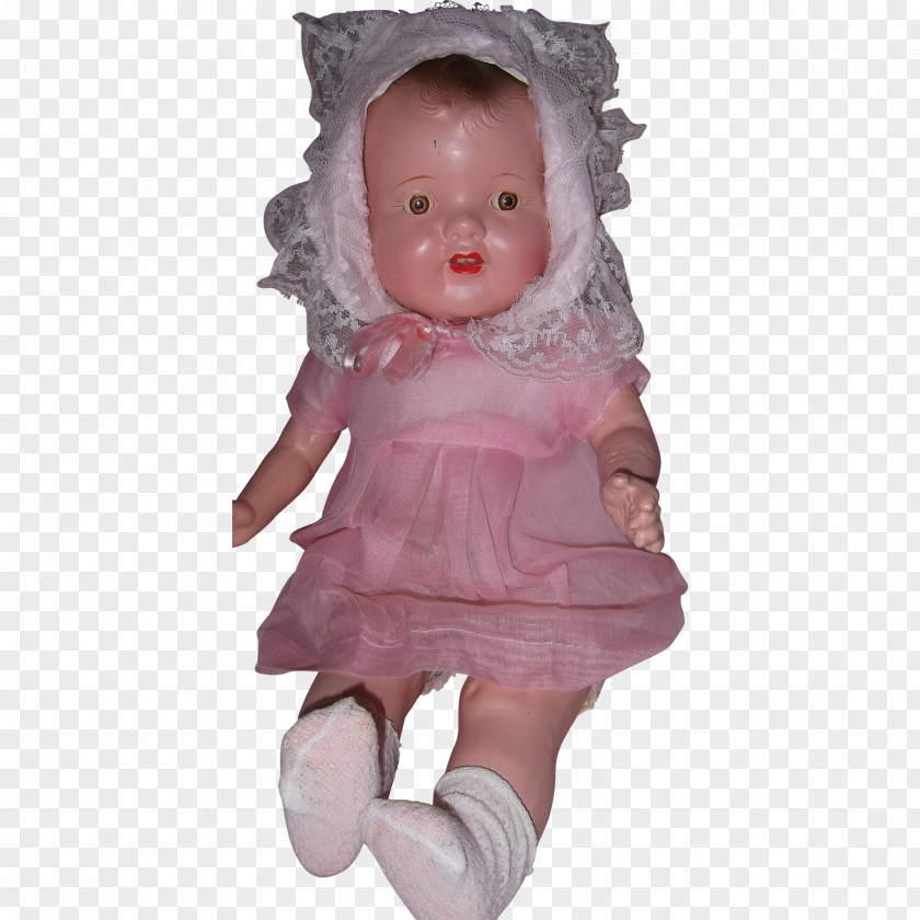Baby Doll Toddler Infant Figurine Pink M PNG