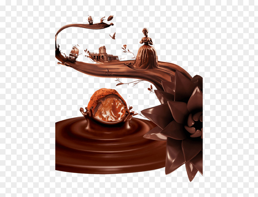 Chocolate Cake Truffle Ganache PNG
