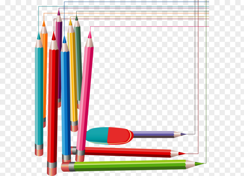 Creative Pencil Frame Clip Art PNG
