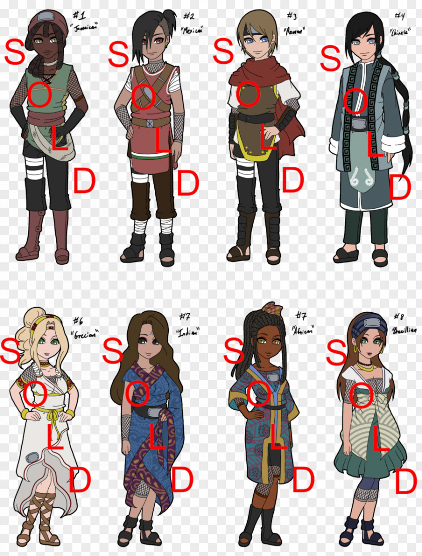 SOLD OUT Clothing Naruto Costume PNG