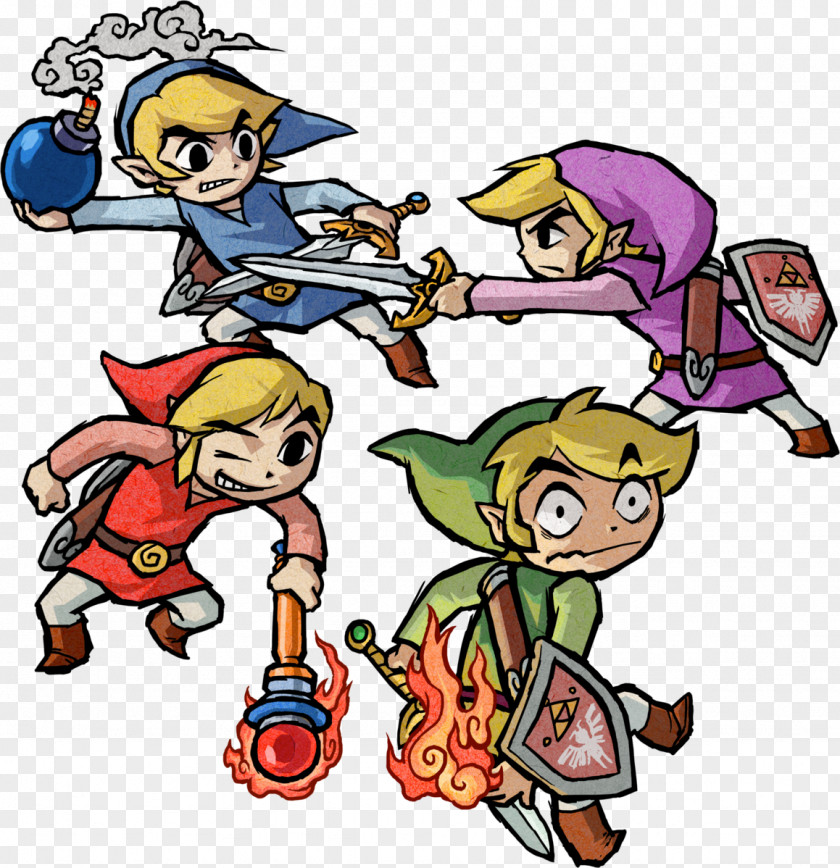 The Legend Of Zelda Zelda: Four Swords Adventures A Link To Past And Minish Cap PNG