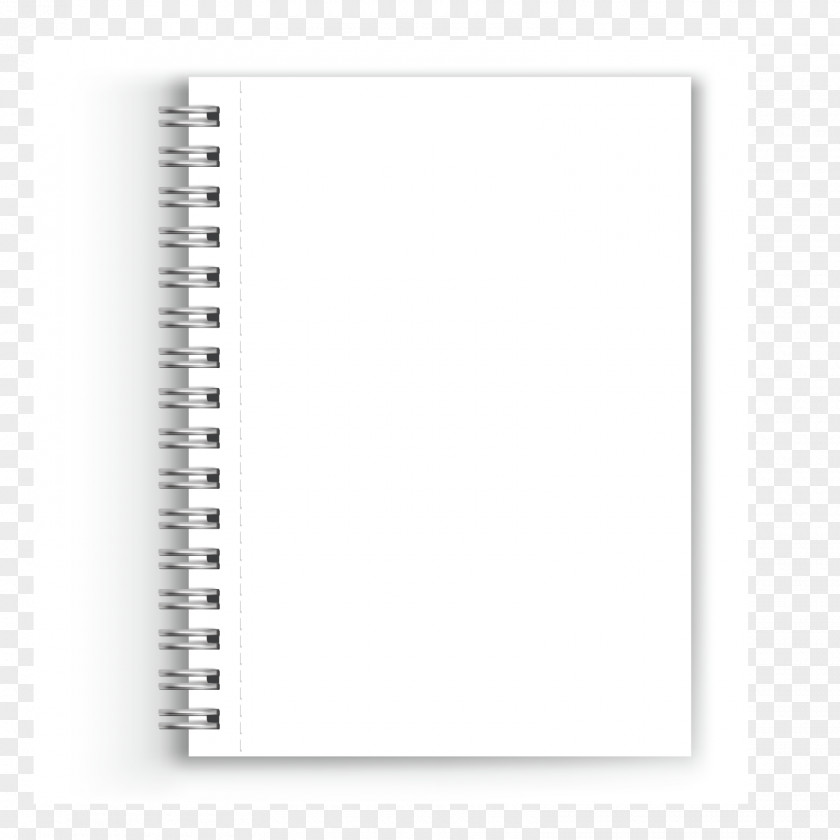 Vector Notebook Paper White Black Font PNG