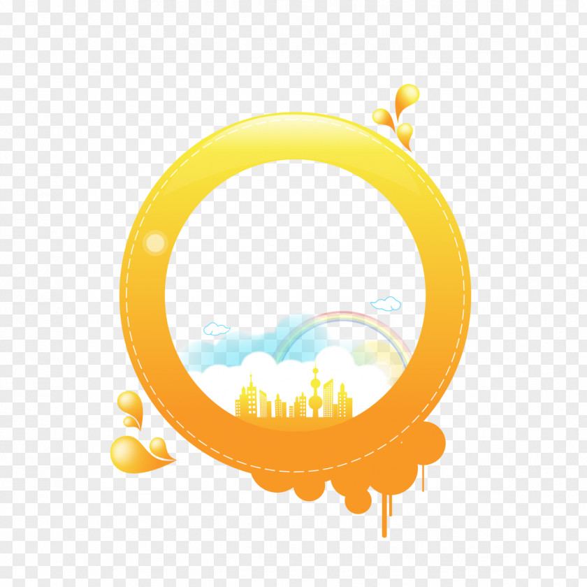 Yellow Circle Computer Graphics PNG