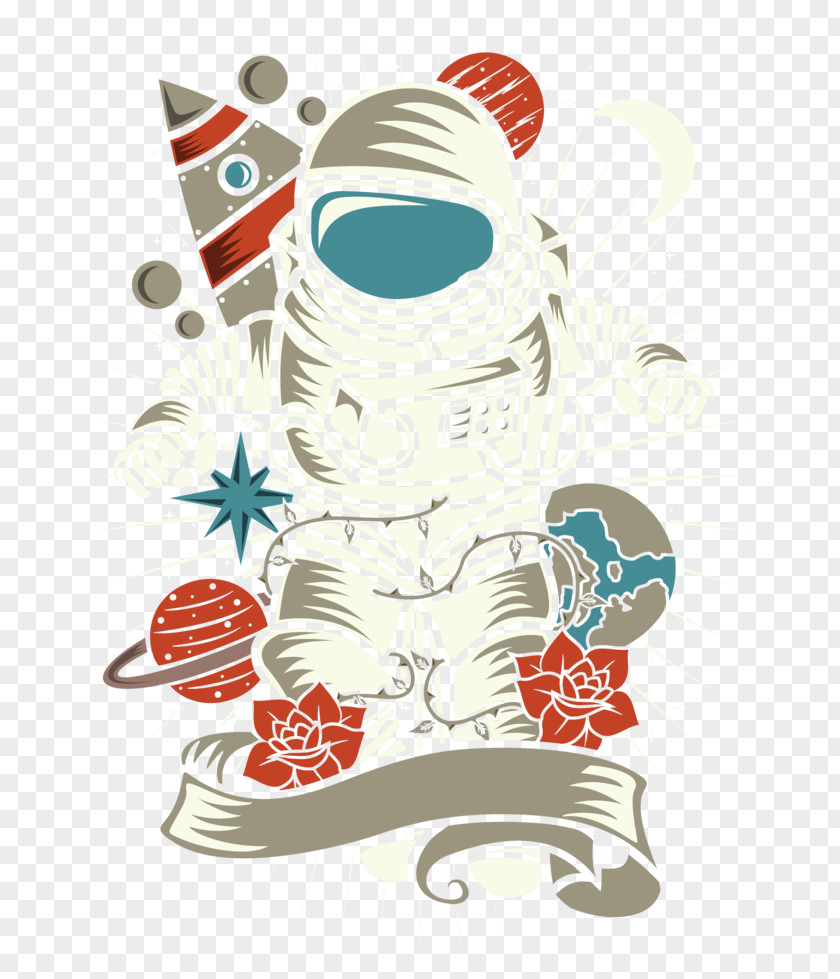 Astronaut Drawing DeviantArt Christmas Ornament PNG