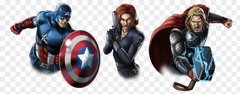 Captain America Iron Man Thor Rocket Raccoon Black Widow PNG