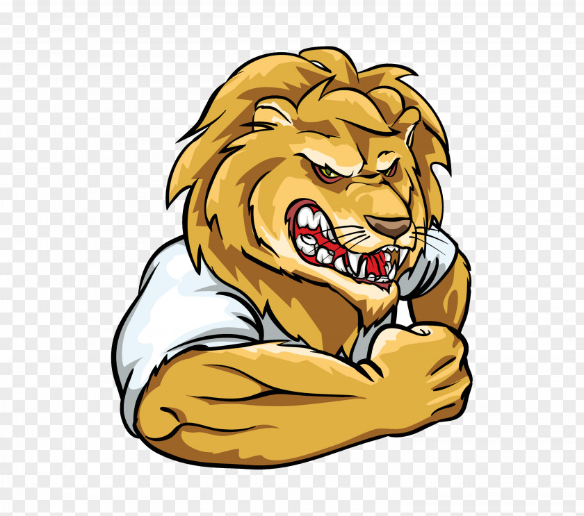 Lion Shark Logo Mascot PNG