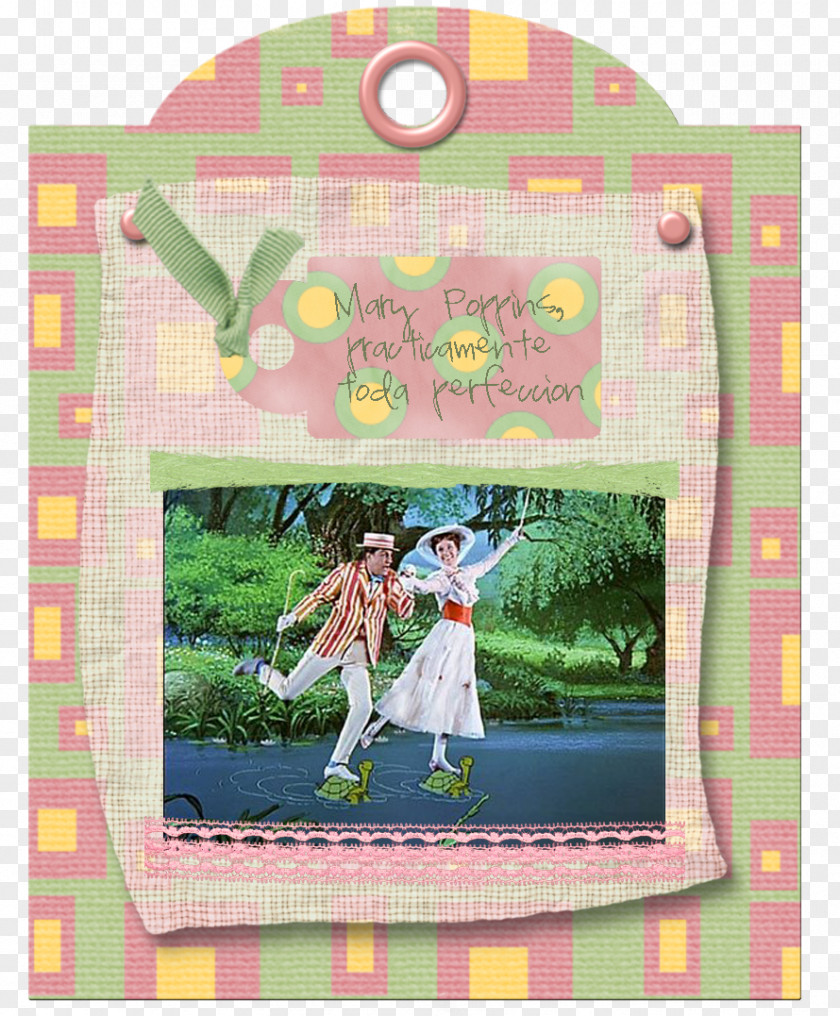 Mary PoPpins Picture Frames Pink M Pattern PNG