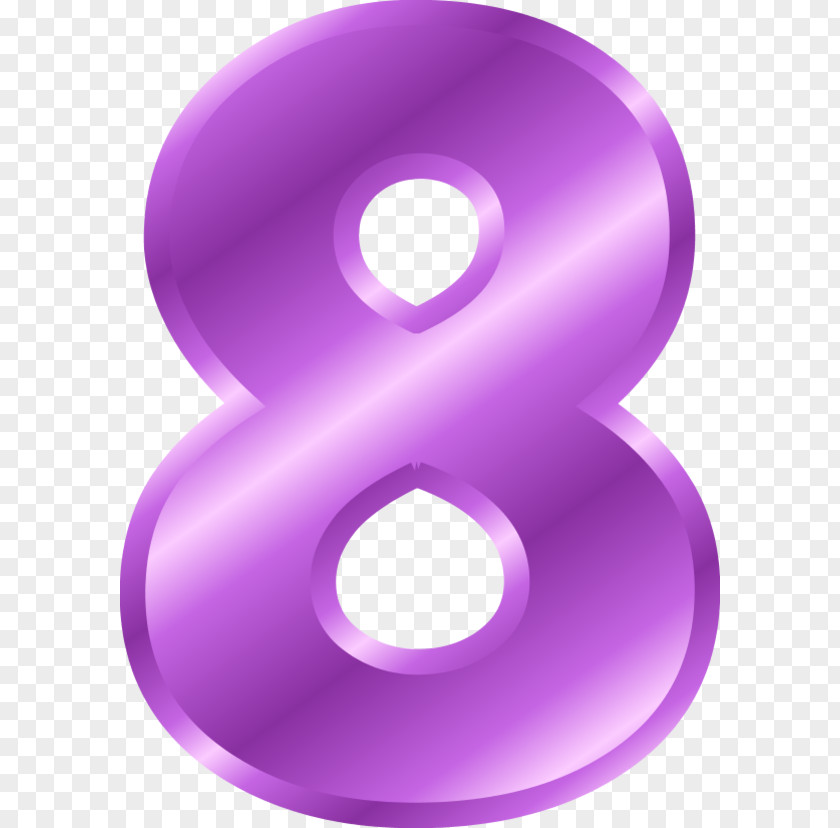 Number 8 Clip Art PNG