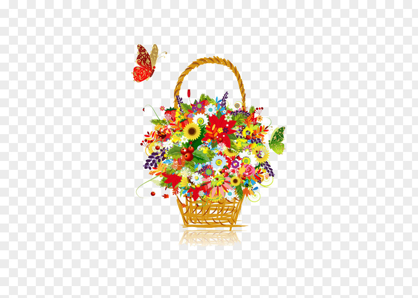 Colorful Baskets Of Flowers Flower Basket Stock Photography Clip Art PNG