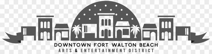 Downtown Graphic Design Monochrome Logo PNG