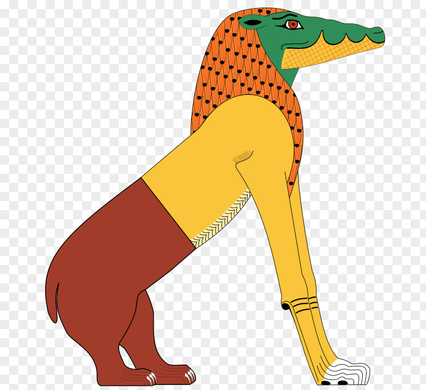 Egyptian Gods Ancient Religion Crocodile Ammit Duat PNG
