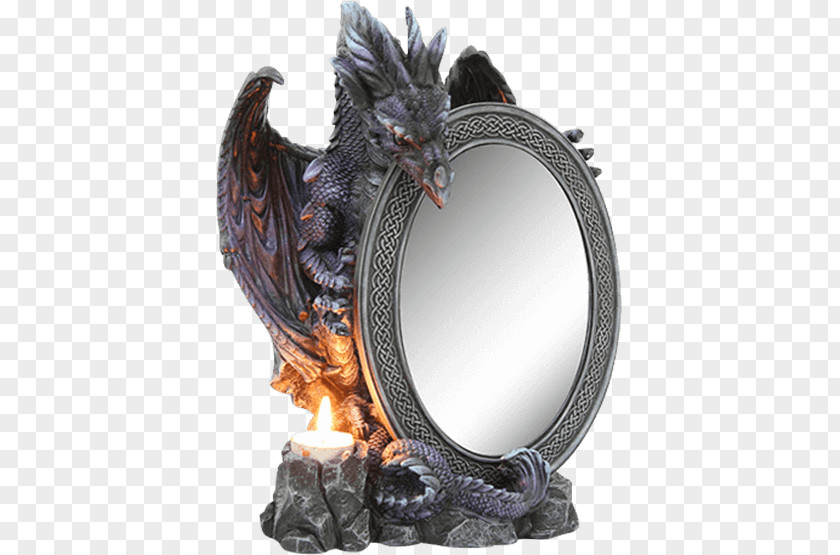 Glowing Mirror Dragon Fantasy Tealight Legendary Creature PNG