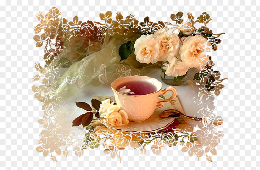 Tea Flowering Coffee Morning Breakfast PNG