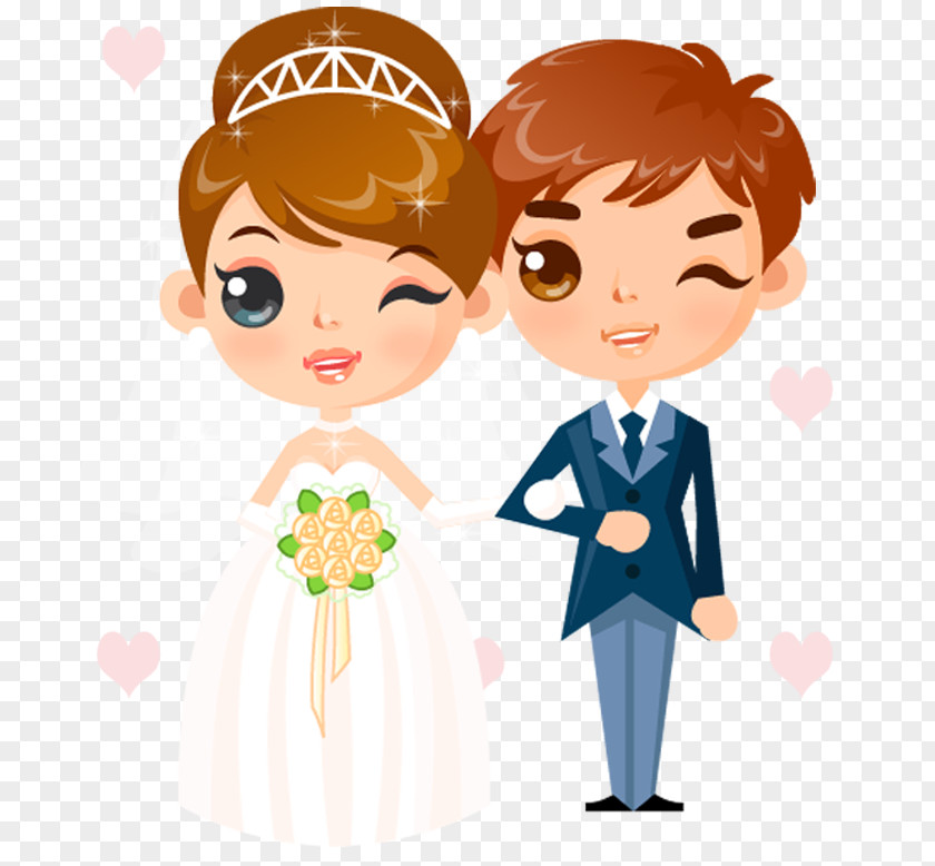 Wedding People Invitation Cartoon Clip Art PNG