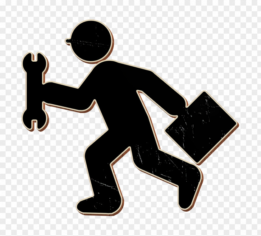 Do It Yourself Filled Icon Repair Running Man With Wrench And Kit PNG
