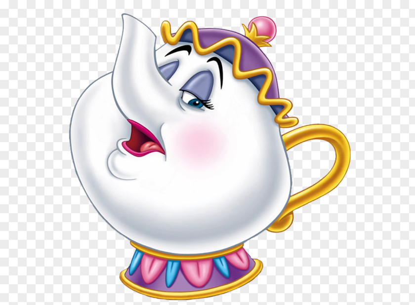 Mrs. Potts Chip Beast Belle Cogsworth PNG