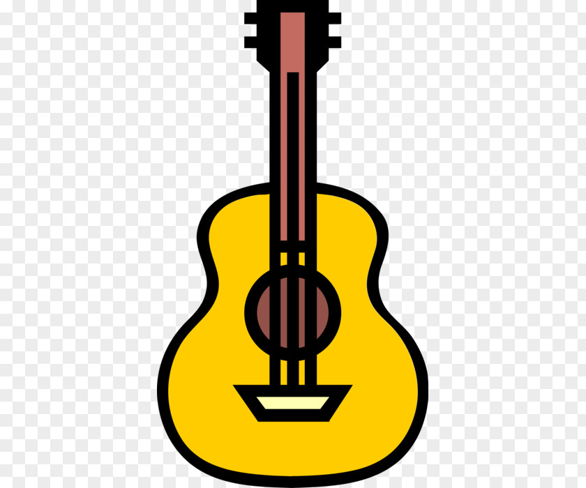 Ukulele Bass Guitar Cartoon PNG