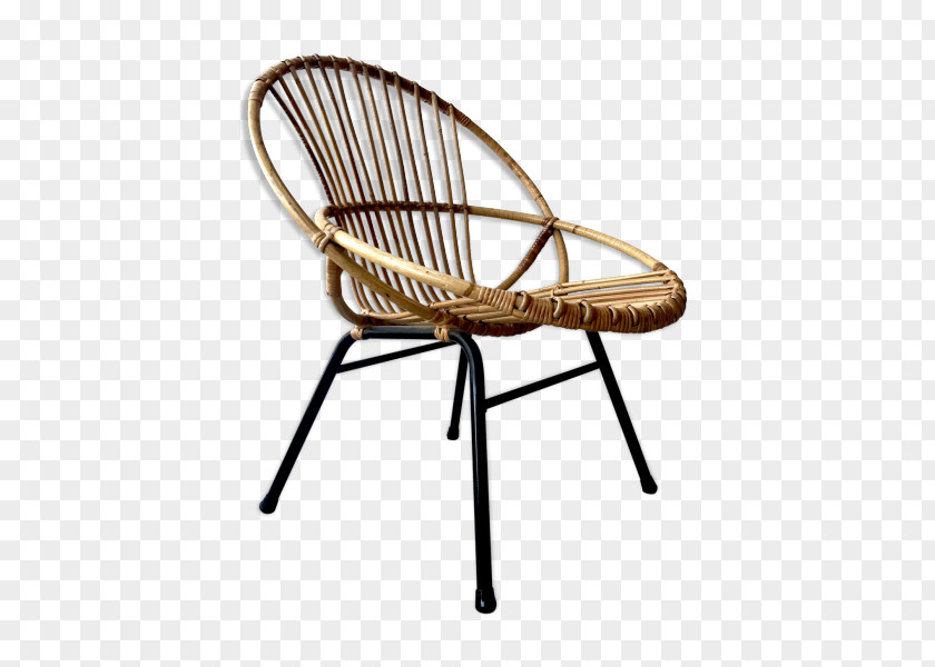 Chair Wicker Rattan Fauteuil Furniture PNG