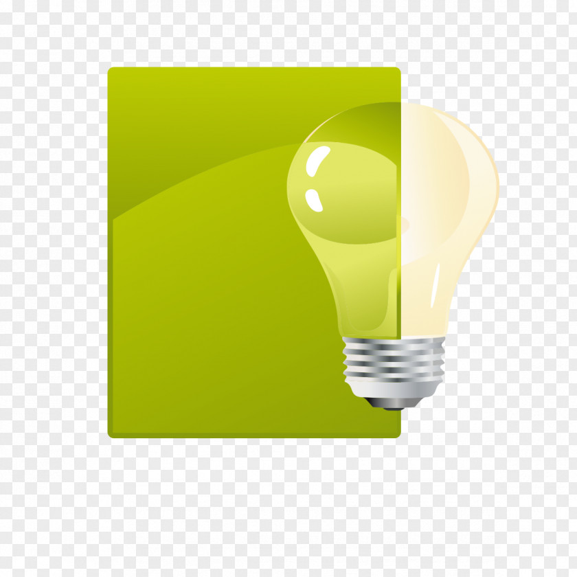 Painted Green Light Bulb Logo PNG