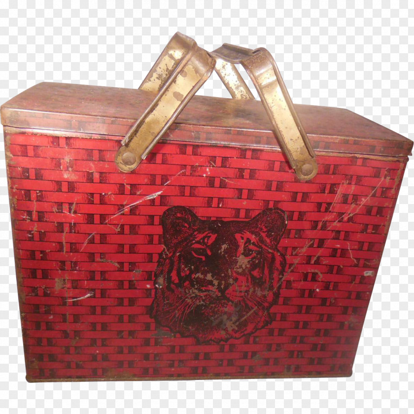 Red Tin Buckets Rectangle Gift Handbag PNG