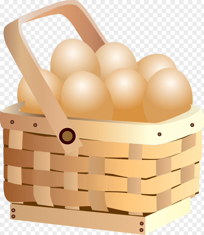 Vector Eggs Basket Chicken Egg Clip Art PNG