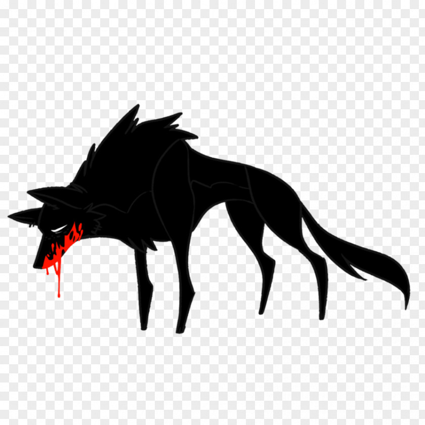 Bad Wolf Dog Silhouette Snout Demon PNG