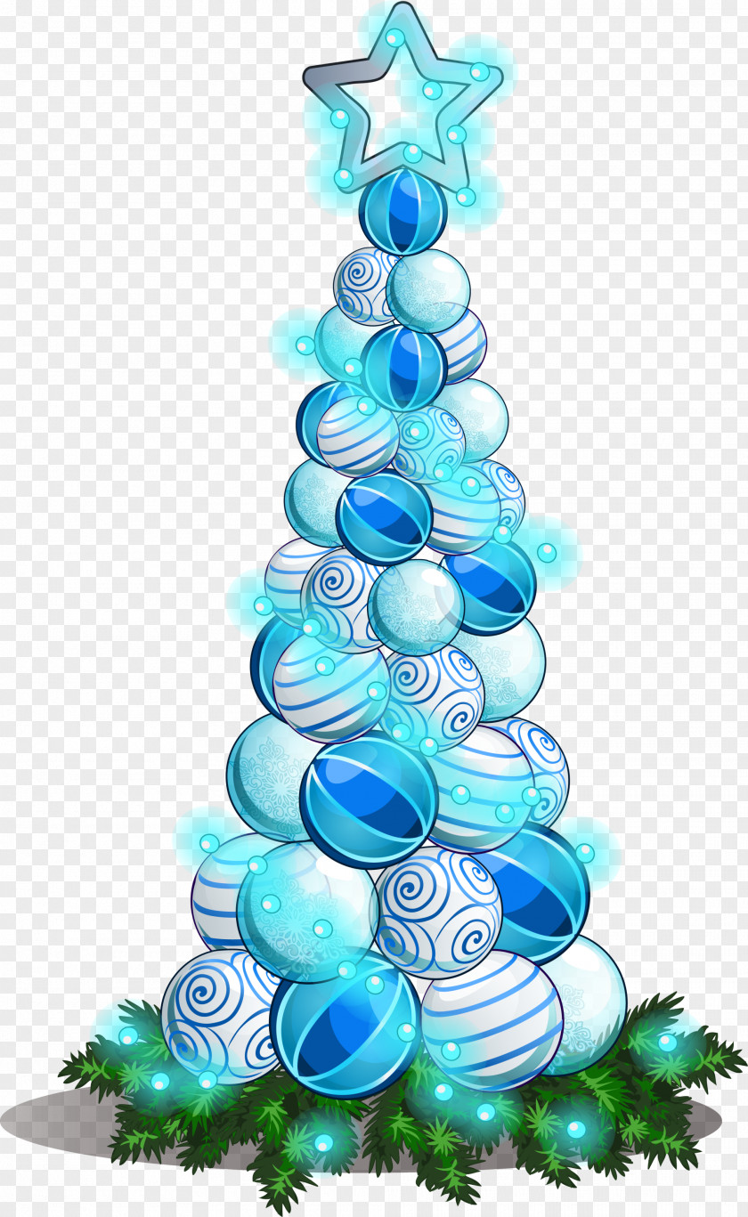 Christmas Tree With Cartoon Balls PNG tree with cartoon balls clipart PNG