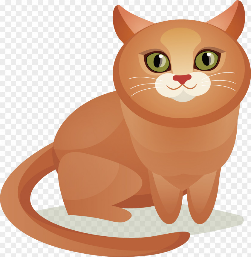 Vector Hand-painted Kitten Whiskers Illustration PNG