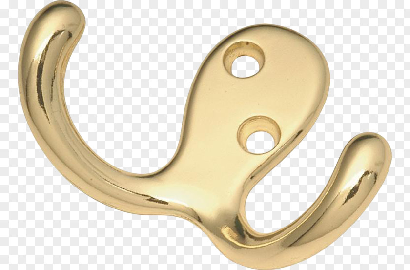Brass Hook Metal Material Clothes Hanger PNG