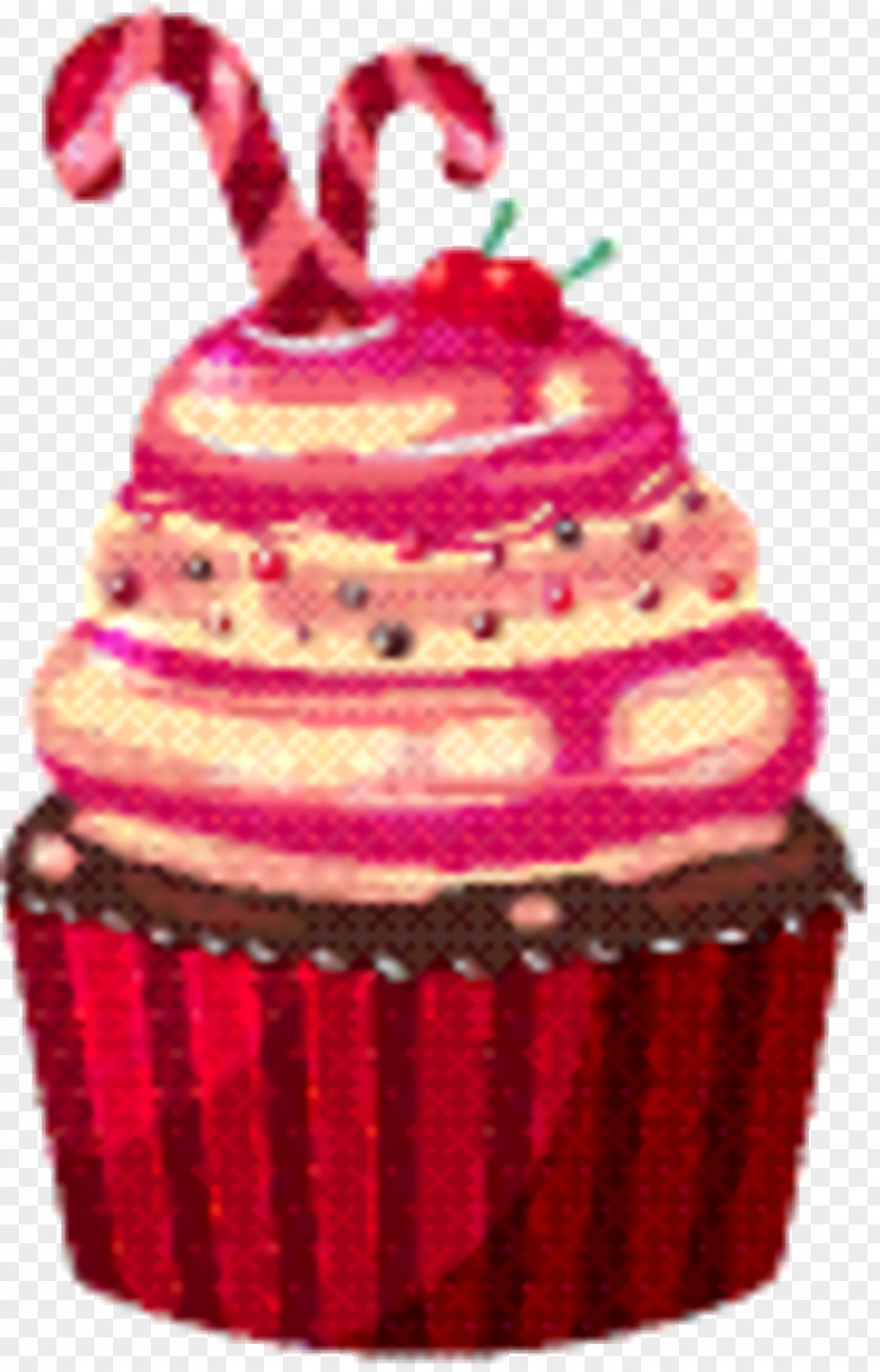 Cuisine Muffin Pink Birthday Cake PNG